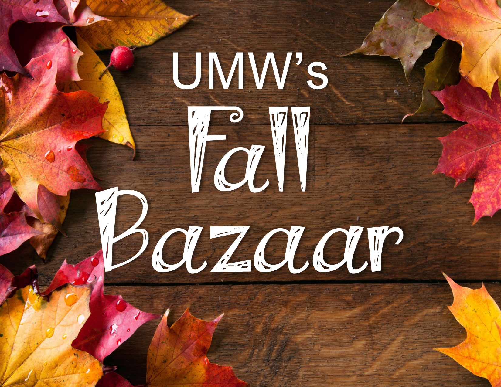 UMW Fall Bazaar 2018 First United Methodist Church of Uvalde